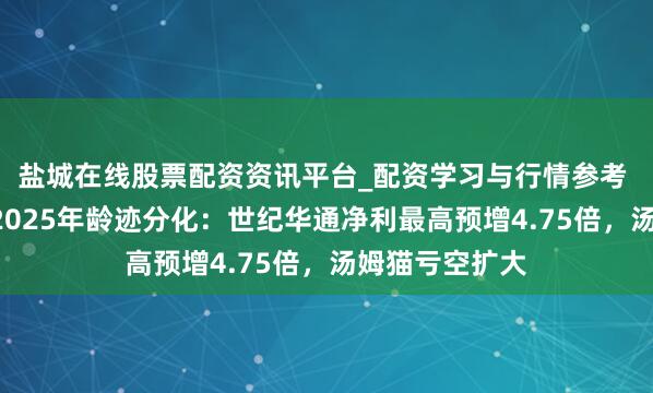 盐城在线股票配资资讯平台_配资学习与行情参考 A股游戏公司2025年龄迹分化：世纪华通净利最高预增4.75倍，汤姆猫亏空扩大